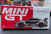 Load image into Gallery viewer, Mini GT 1/64 #205 LB WORKS Nissan GT-R R35 Type 1 Satin Silver RHD - Sinopec Hong Kong Exclusive
