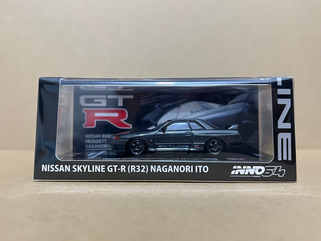 Inno64 1/64 Nissan Skyline GT-R R32 BNR32 RB26DETT Naganori Ito (Japan Exclusive) (IN64-R32-PS1)
