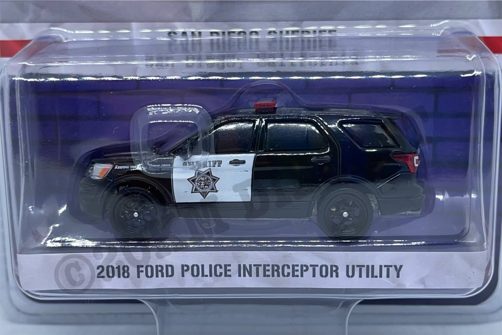 Greenlight 1/64 Exclusive (San Diego Sheriff) 2018 Ford Police
