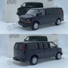 Load image into Gallery viewer, 596 Models 1/64 Chevrolet Express - Blank Black
