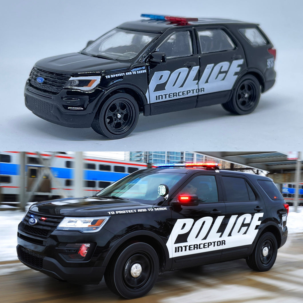 Greenlight 1/64 2016 Ford Police Interceptor Utility Show Car (Custom)