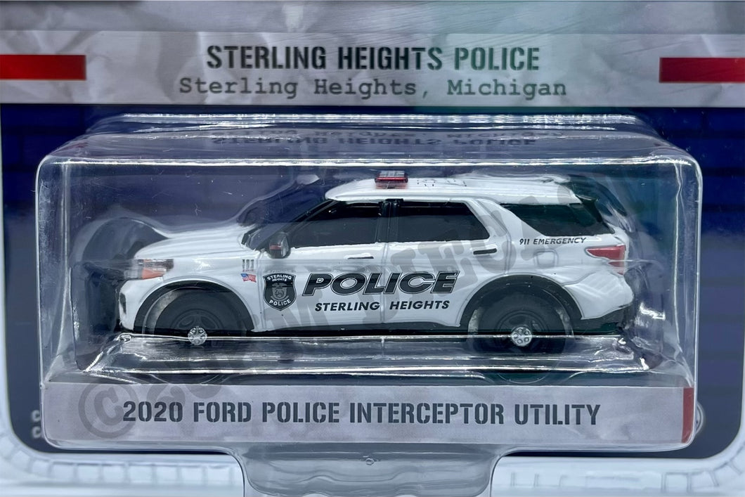 Greenlight Hot Pursuit Series 38 2020 Ford Police Interceptor Utility Sterling Hights Police