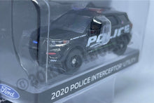 Load image into Gallery viewer, Greenlight 1/64 Exclusive (Versacom) - 2020 Ford Police Interceptor Utility - Show Vehicle Black Promo Edition #51279
