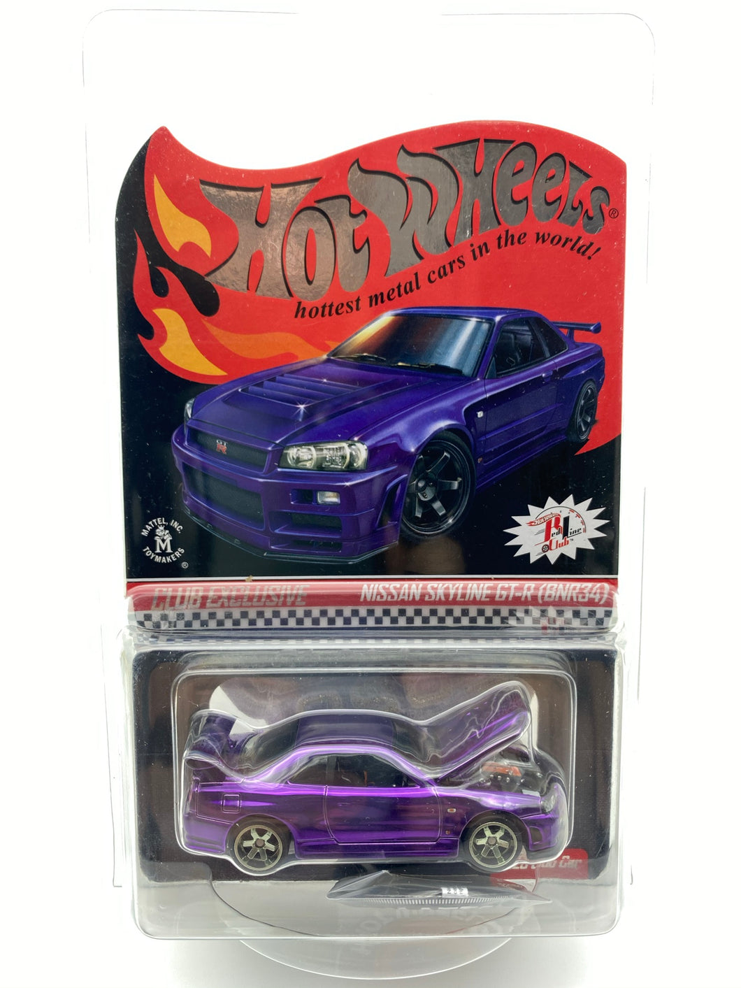 Hot Wheels RLC Nissan Skyline GT-R (BNR34) Puple w/ Pin and Patch - GLH90