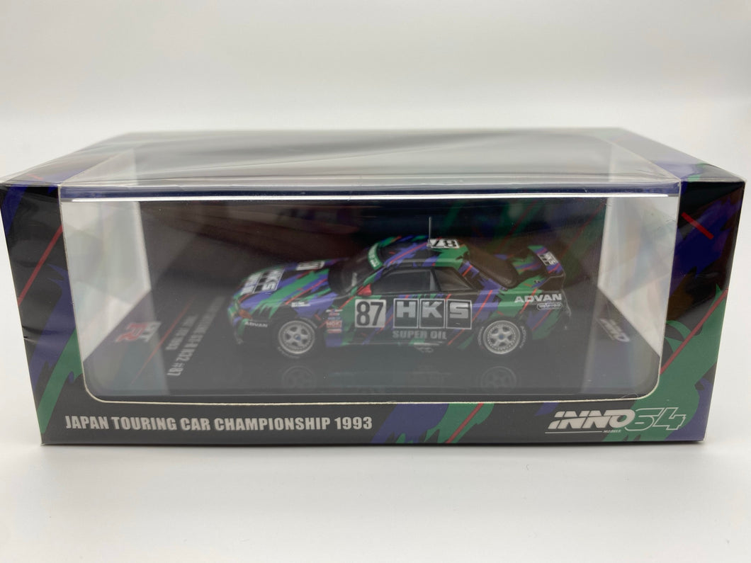 Inno64 1/64 Nissan Skyline GT-R R32 Group A #87 HKS JTC 1993 (IN64-R32-HKS93)