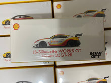 Load image into Gallery viewer, Mini GT x Tiny x Shell 1/64 Nissan LB WORKS Nissan R35 GT-RR V.2 Shell Oil

